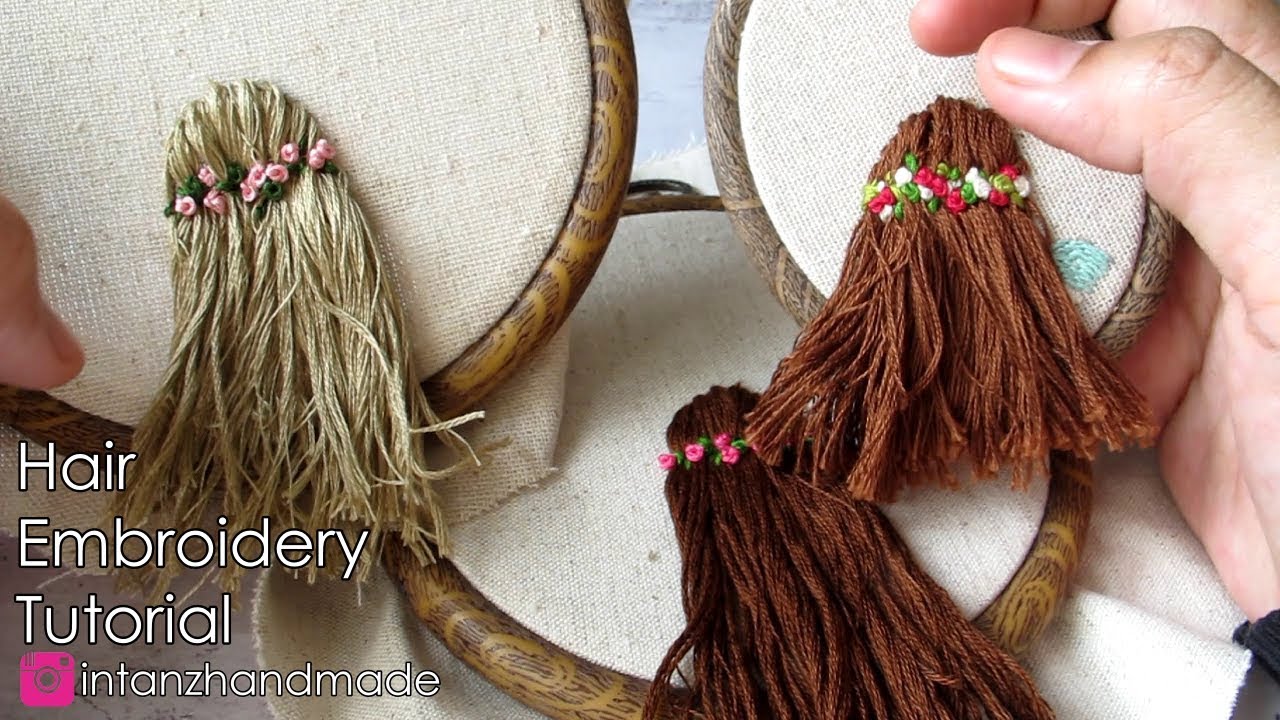 Hair Embroidery Stitching | Hand Embroidery