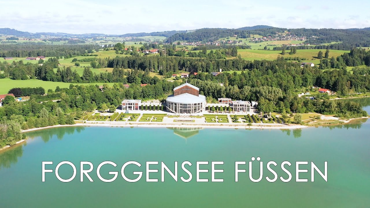 Forggensee: Baden mit Blick auf Schloß Neuschwanstein