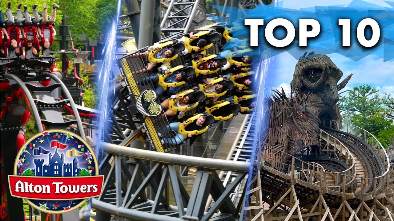 TOP 10 BEST Rides at Alton Towers 🇬🇧
