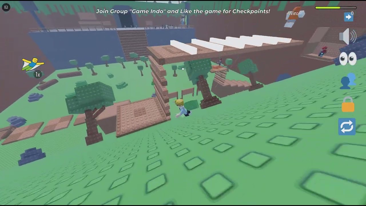 Roblox me failing glide tower so hard🤣