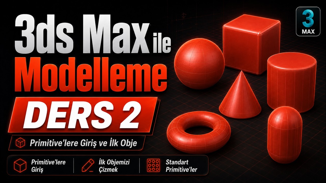 3ds Max 2020 Eğitim Seti -  Ders - (2) The Akademi