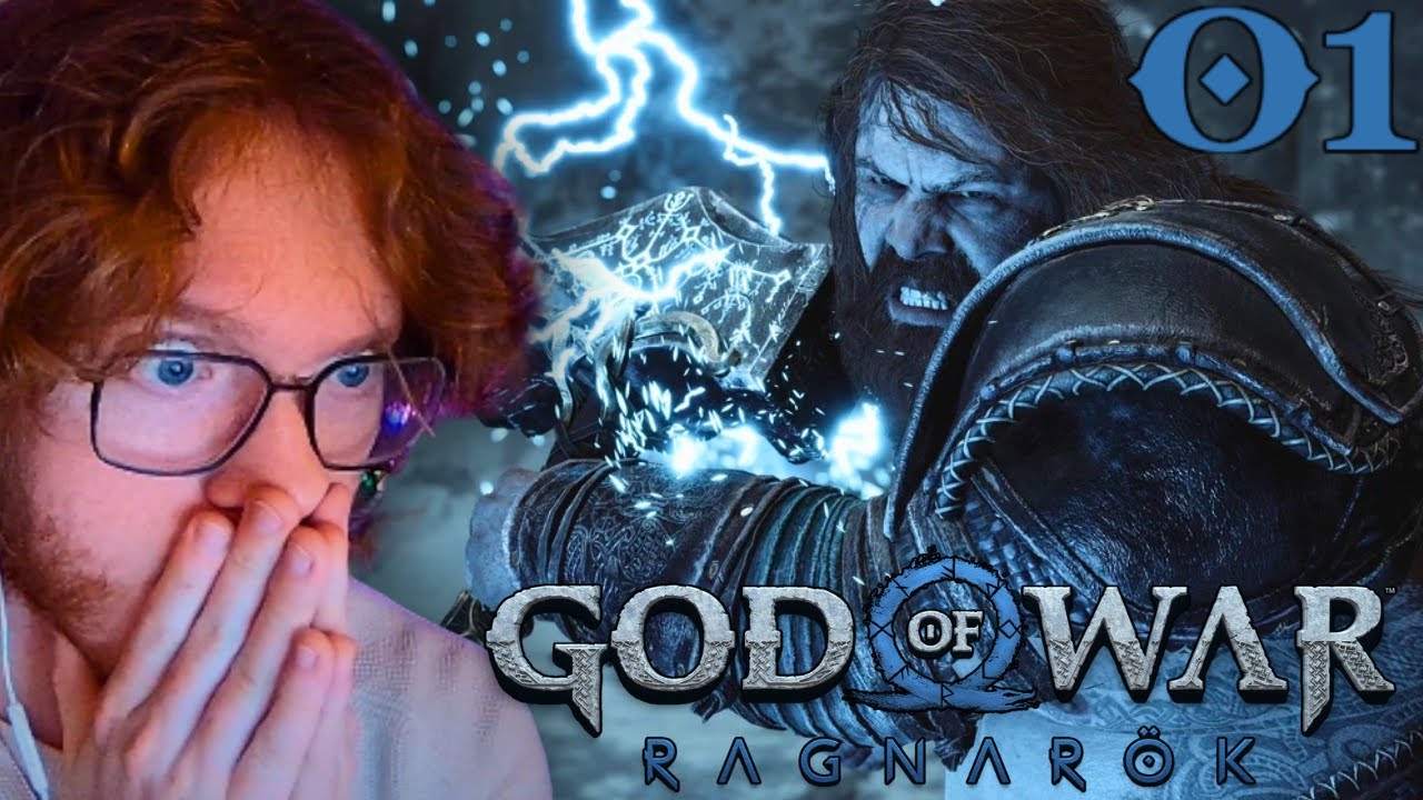 Sky Plays God of War Ragnar&ouml;k For The First Time | VOD (pt.1)