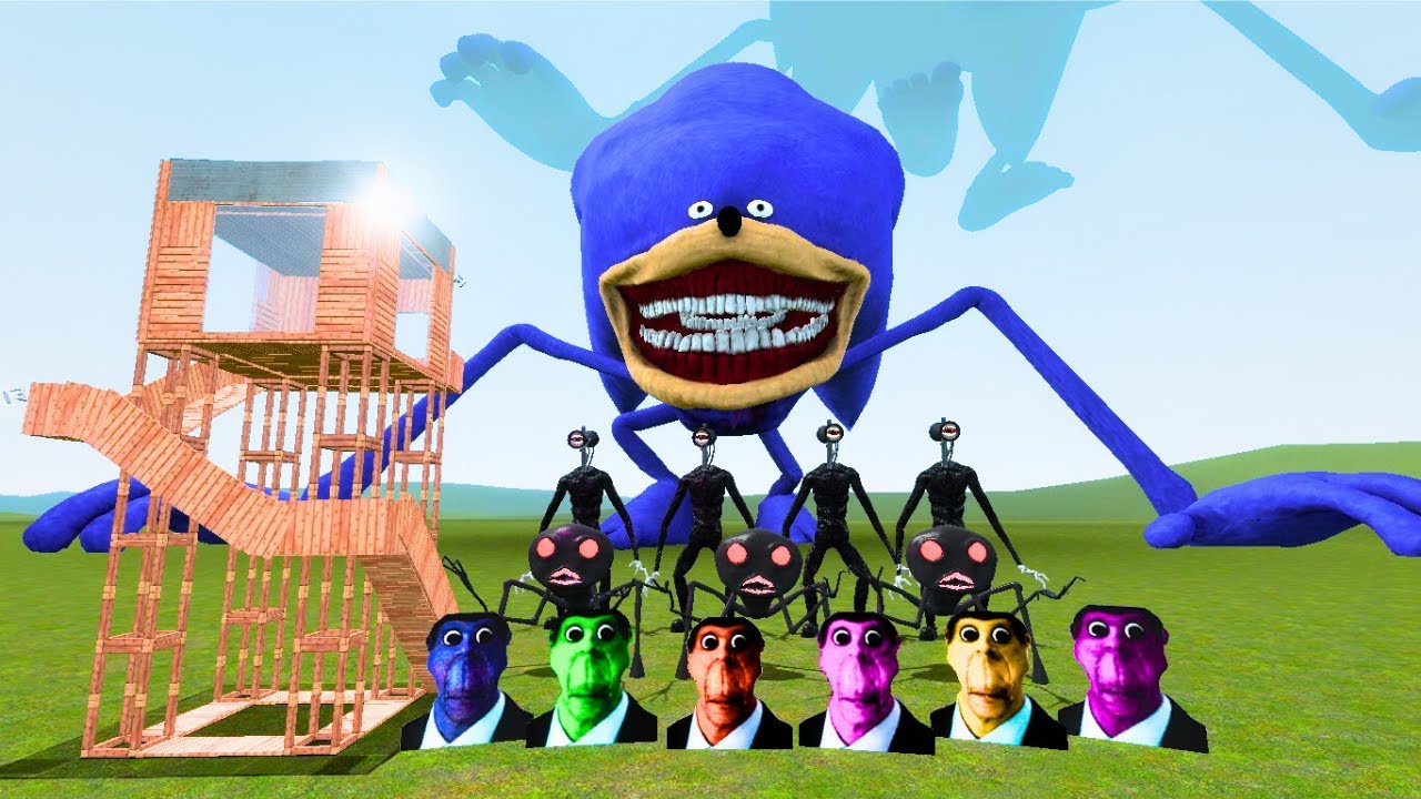 Ultimate Obunga Nextbots Pack &ndash; Insane Long Survival Run | GMod Gameplay GameX HD