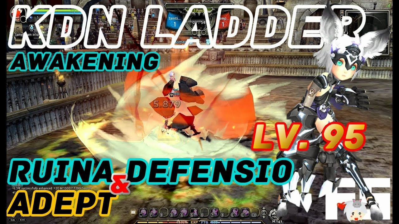 Dragon Nest PvP: Ruina v Crusader, Adept, Barb, ML & Defensio v Gladiator KDN Ladder 95 Spec