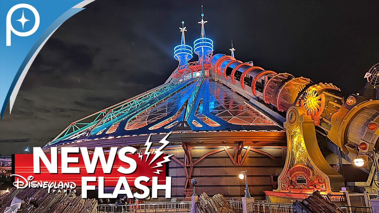⚡ Disneyland Paris NEWS Flash: New lighting at Space Mountain in Disneyland Paris 2025