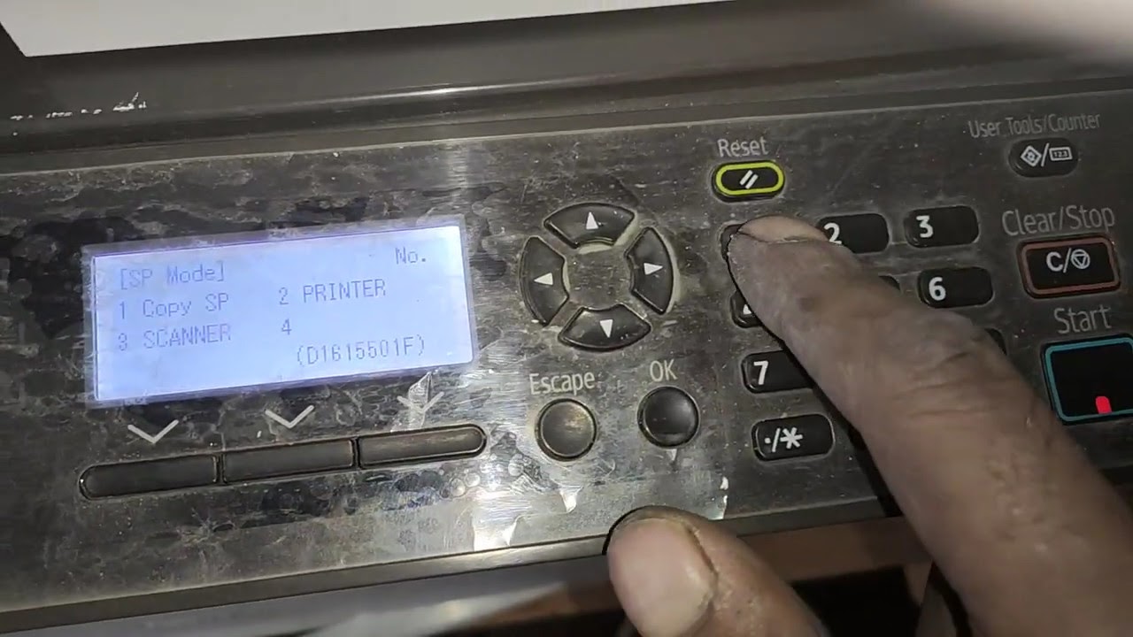 How to clear errors on RICOH MP 2001L || ALL RICOH BLACK AND White Photocopier