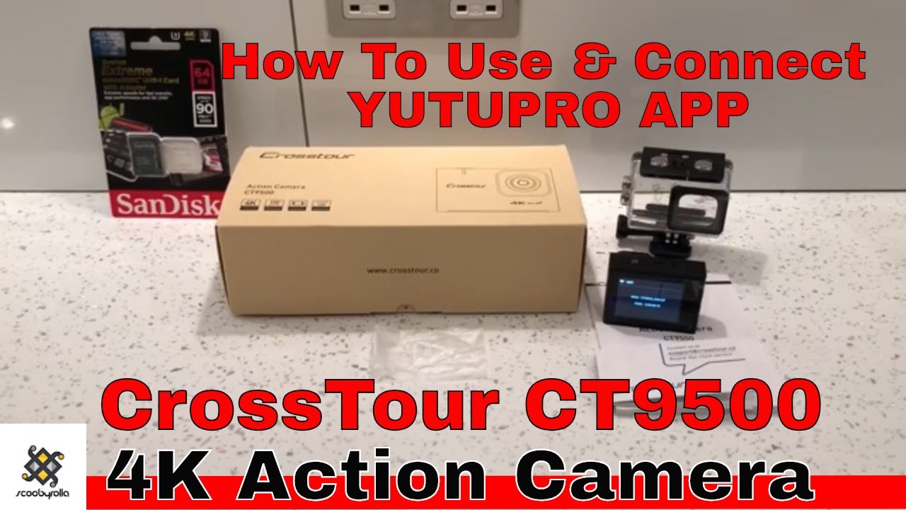 How To Use Crosstour CT9500 4K Action Camera & Use YUTUPRO App