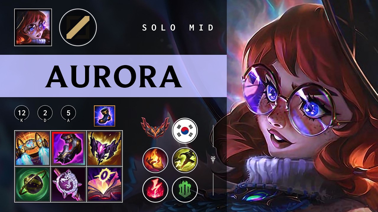Aurora Mid vs Syndra - KR Grandmaster Patch 26.03
