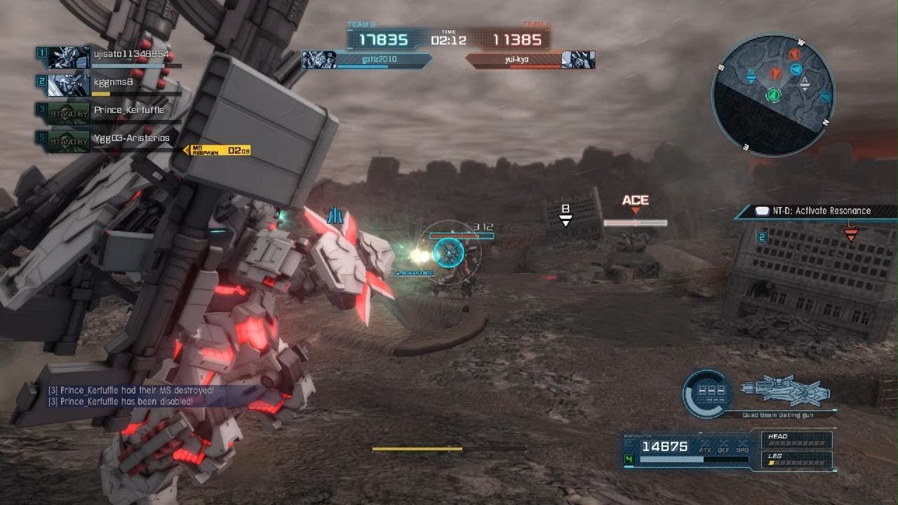 MOBILE SUIT GUNDAM BATTLE OPERATION 2 FA Unicorn Gundam