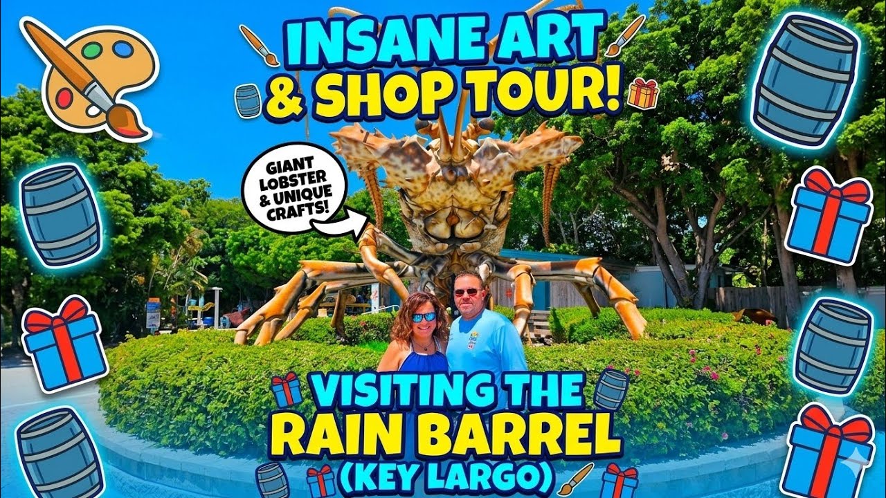 Florida Keys Family Vacation - Robbie's Marina tarpon feeding - Rain Barrel Village - Sombrero Beach