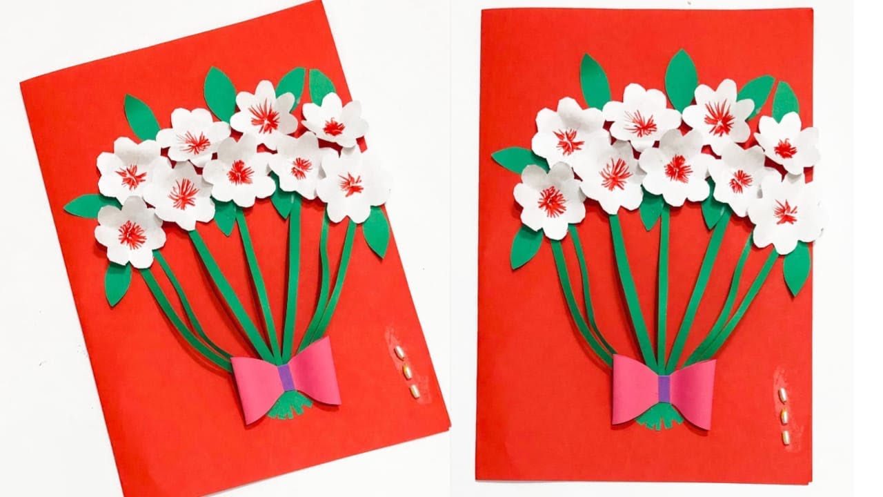 '' Paper Se Banyan Beautiful Greeting Card😍|Easy Diy Card Making 🎇