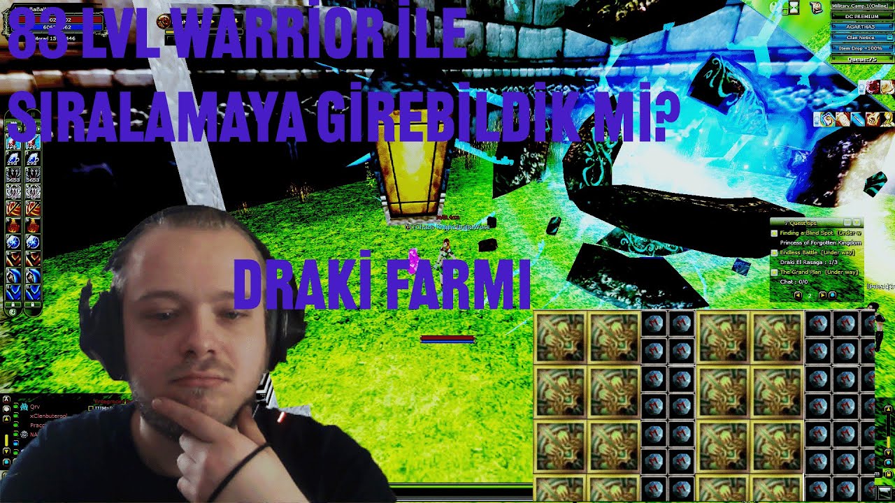 OYUN ŞİMDİ BAŞLADI / 83 LVL WARRİOR İLE DRAKİ SIRALAMA DENEDİK II KNİGHT ONLİNE AGARTHA