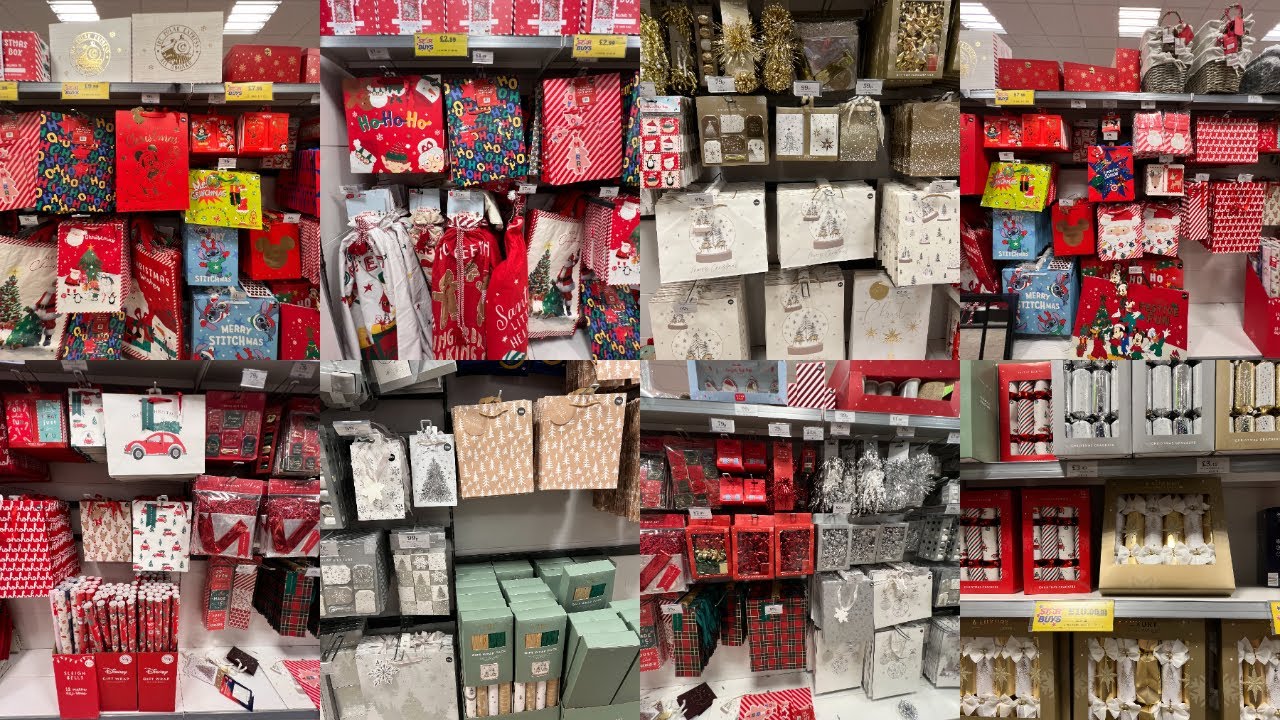HOME BARGAINS CHRISTMAS GIFT BAGS, WRAPPERS & FAMILY CRACKERS | HOME BARGAINS HAUL | TRAVELANDSHOP