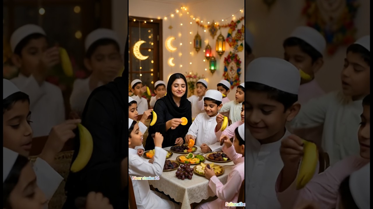 Chhote bacche ki iftar party Ramzan Mubarak ❤️#ramadan #ai #islamicshorts