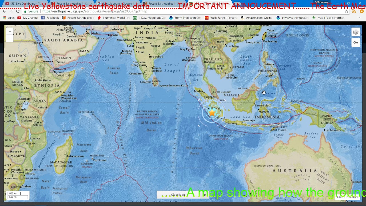 Large 6.4 earthquake 73km W of Bengkulu, Indonesia (no Tsunami warning)