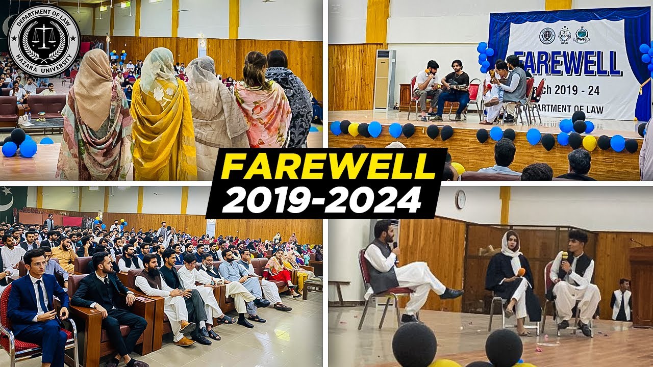 FAREWELL party to 10th semester department of law Hazara University | batch 2019-2024