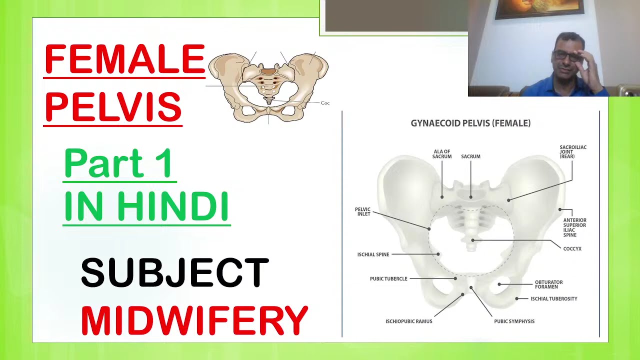 A Midwifery class on female pelvis in HINDI 