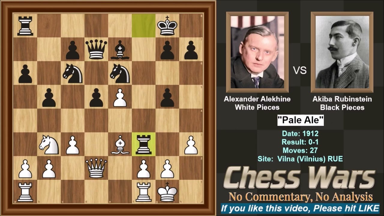 Akiba Rubinstein VS Alexander Alekhine 1912 - 