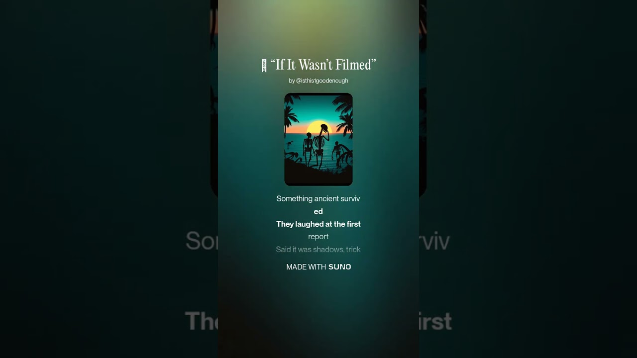 🎵 “If It Wasn’t Filmed”