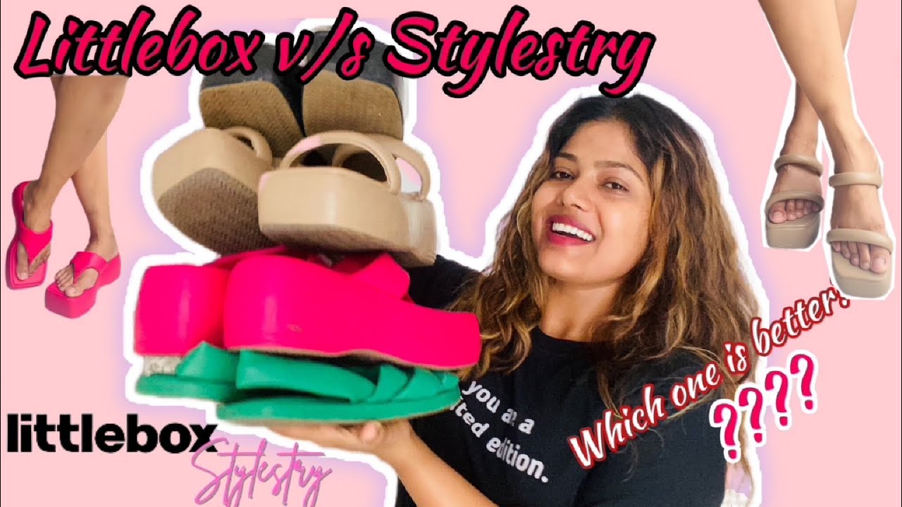 Littlebox v/s Stylestry footwears | which is better? haul of Y2K platform heels