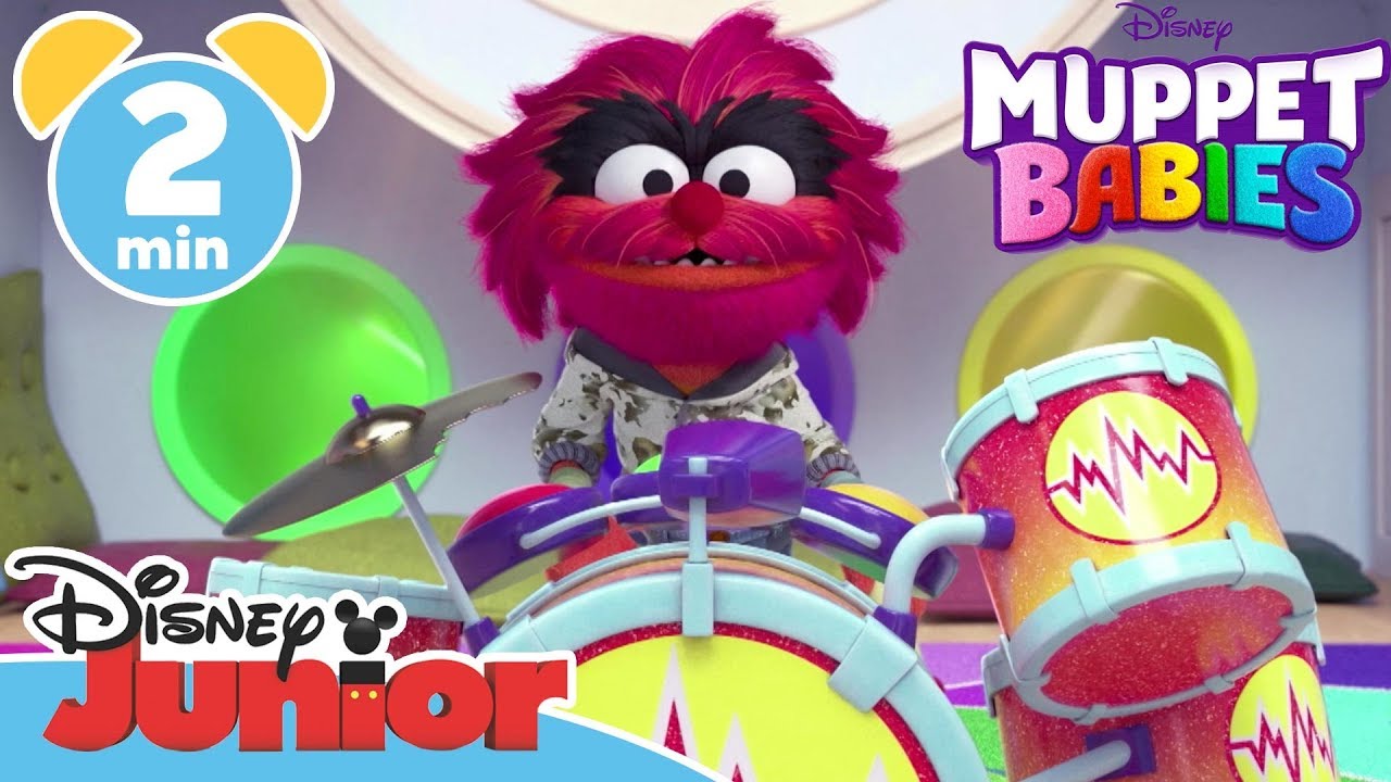 Muppet Babies | Meet Animal, He Likes Drumming 🥁 | Disney Kids