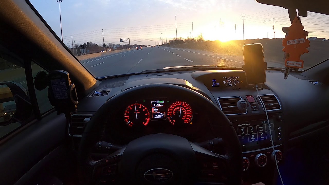 POV 2017 WRX STI stage 2 engine break in.