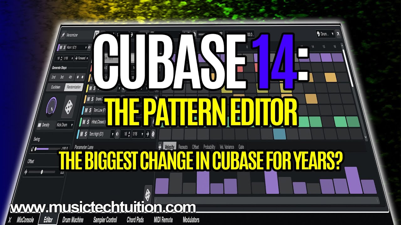 Cubase 14: Pattern Editor - Create Drum and other patterns quickly in Cubase 14 Pro and Artist