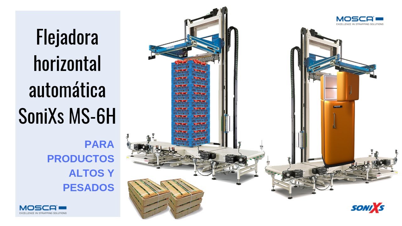 Flejadora horizontal automática SoniXs MS-6H | Mosca