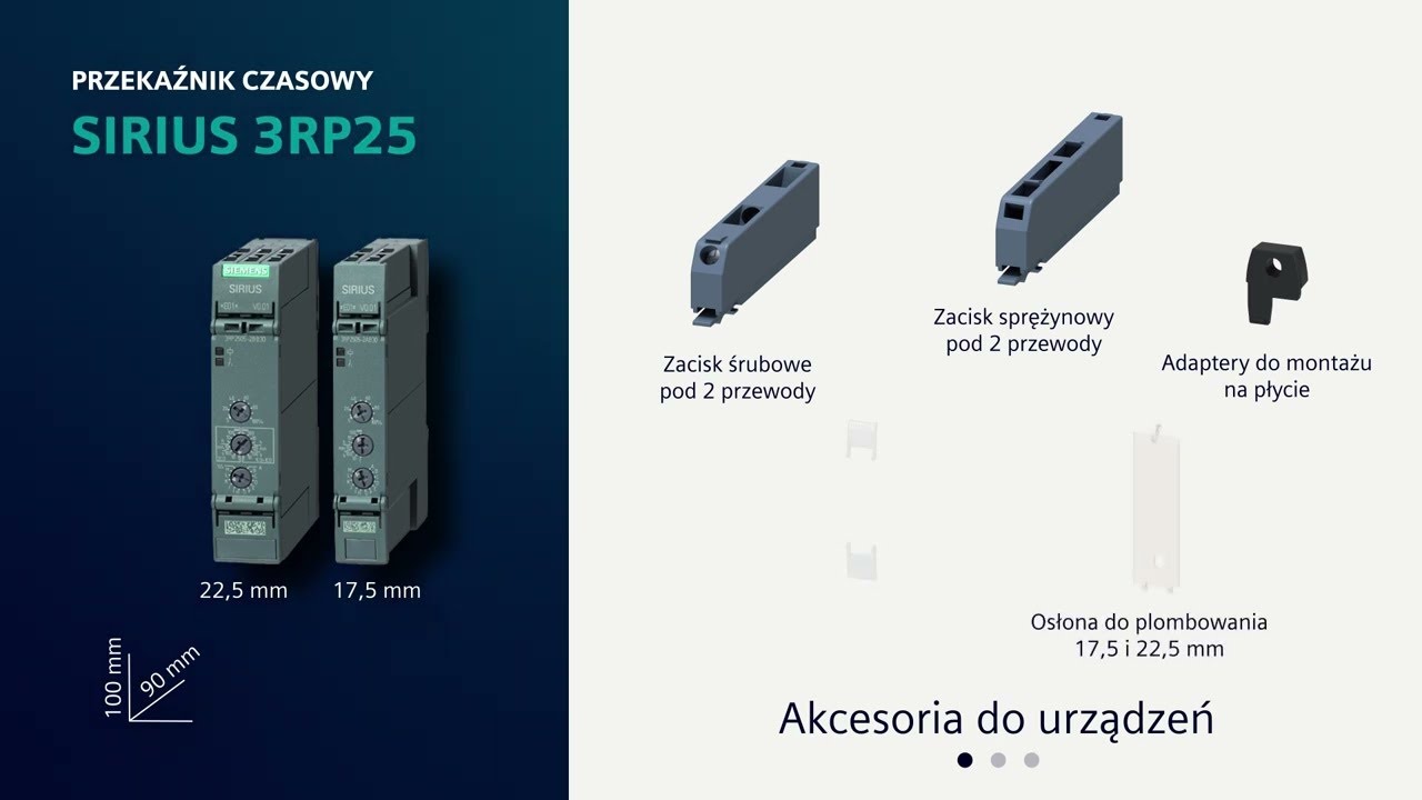 Film produktowy SIRIUS 3RP25 Przekaźnik timera