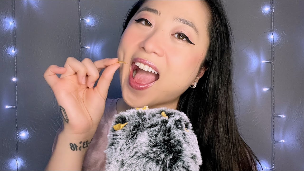 ASMR Eating Crunchy Bugs Out of your Hair (Inaudible Whisper, Mic Scratching)