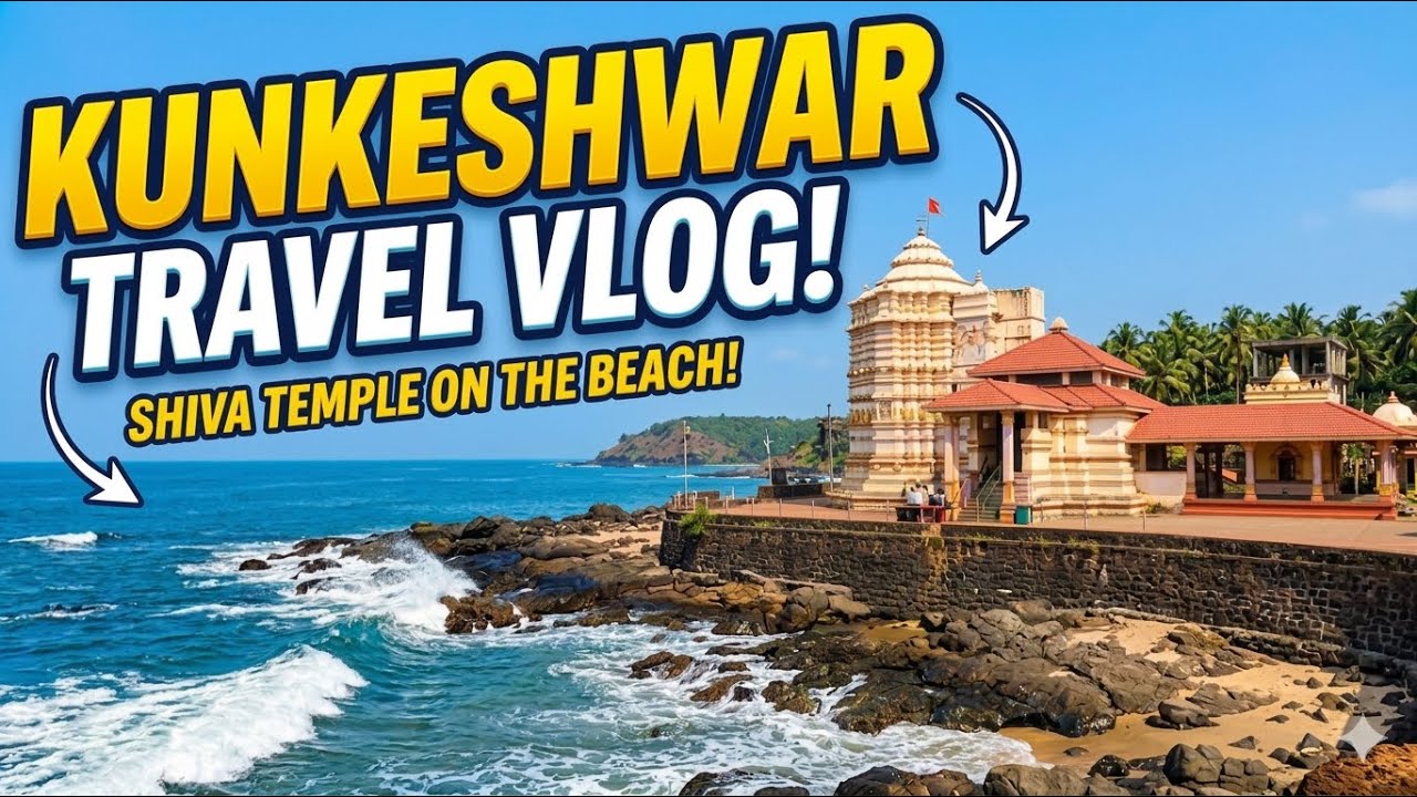 Devgad Travel Vlog | Road Trip | Exploring Kunkeshwar Beach & Temple | Konkan | Best Sunset Spot