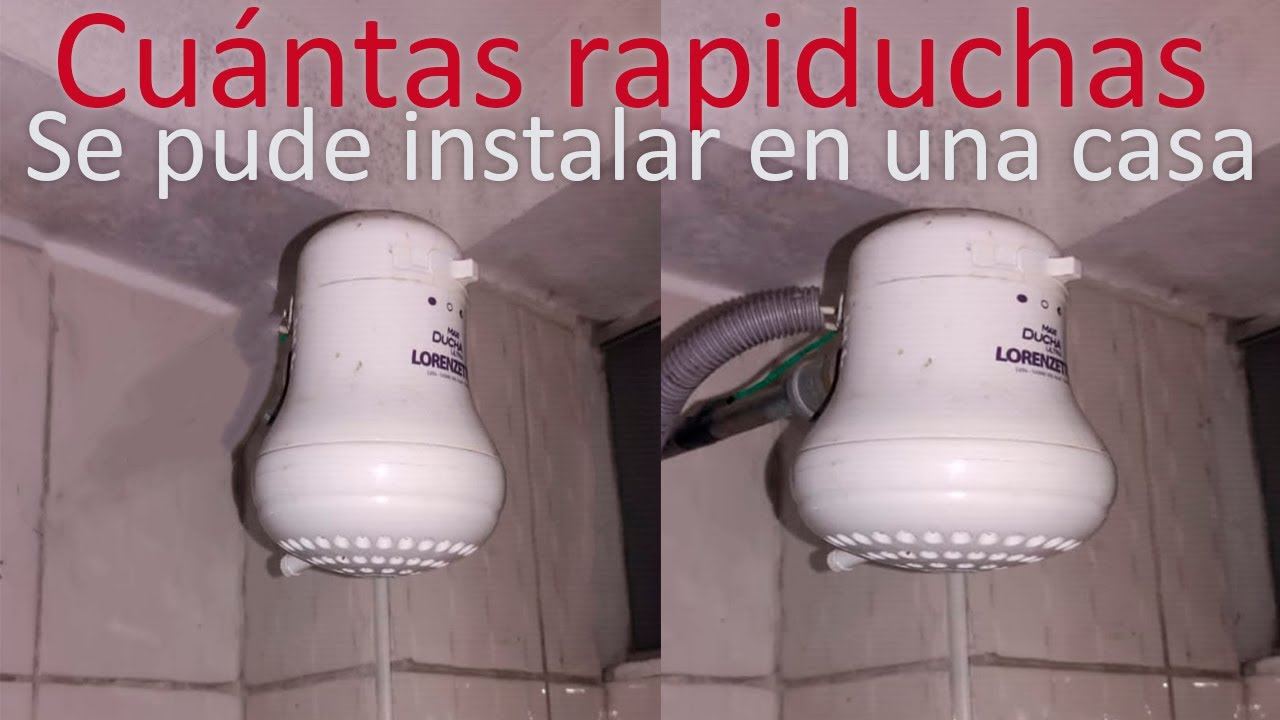 Cuantas rapiduchas se pueden instalar en una casa