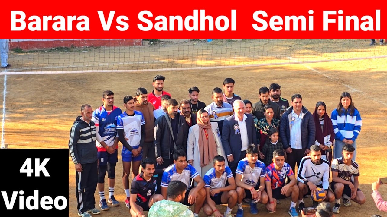 Barara Vs Sandhol 1st Semi Final | Amroh Volleyball Tournament 2026 | जबरदस्त सेमीफाइनल मुकाबला