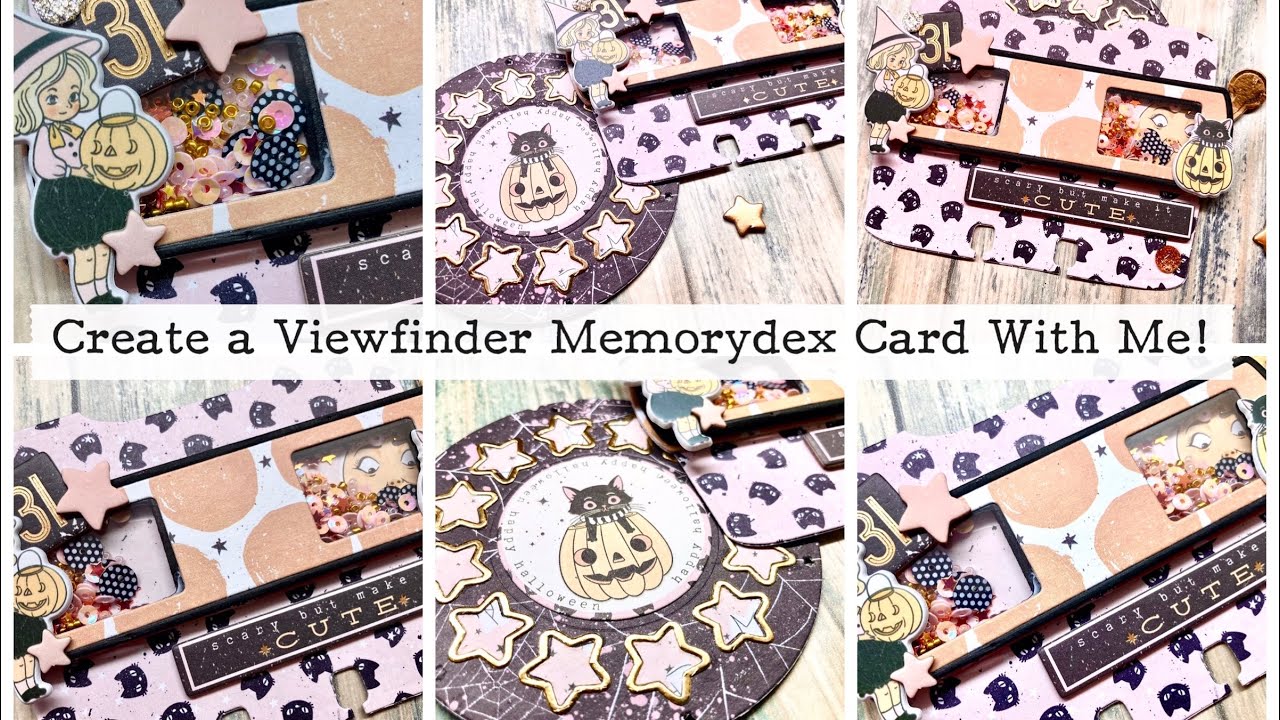 Create a Viewfinder Memorydex Card!  Featuring @ScrapDiva29  dies and @PieceCraftLove  papers!