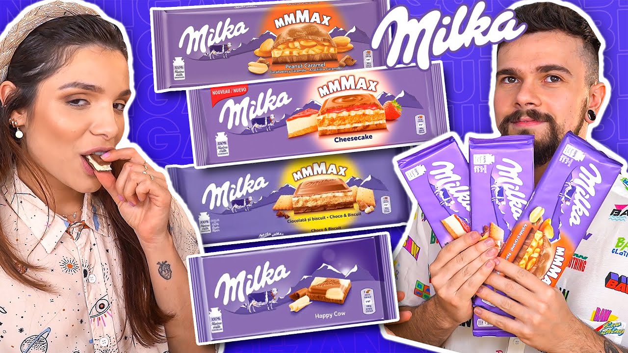 Provando TODOS os SABORES de CHOCOLATE MILKA