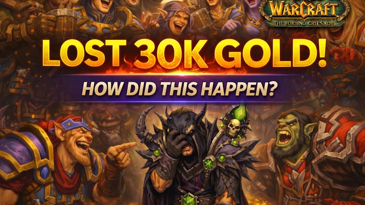 How I Lost 30k Gold Instantly :(       WOW Classic TBC
