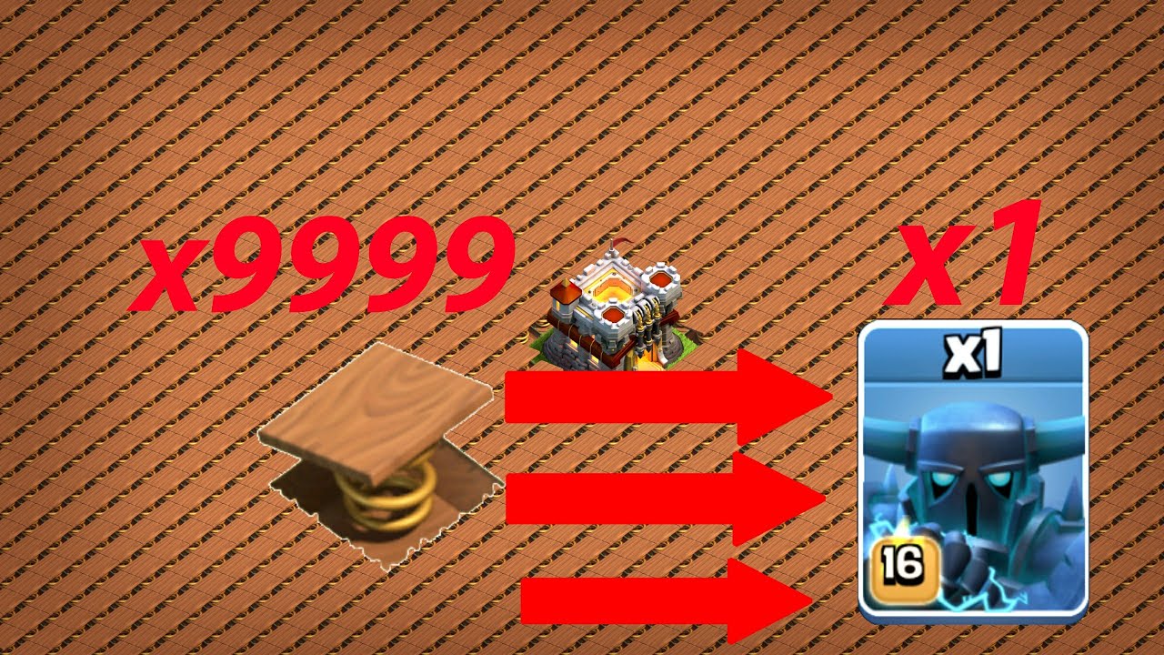 1 Max Super PEKKA Vs Full Spring Trap Base