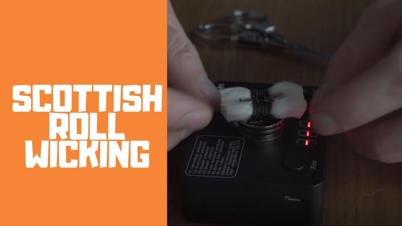 How to Wick your RDA/RTA - Scottish Roll Wicking Technique!😀