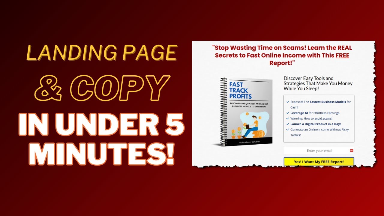 Creating Profitable Landing Pages for Your PLR eBooks | Generate High-Converting Copy In Minutes!