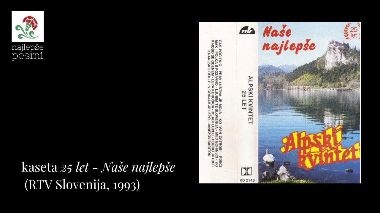 Alpski kvintet - Ko v nošo se odenem (besedilo - lyrics)