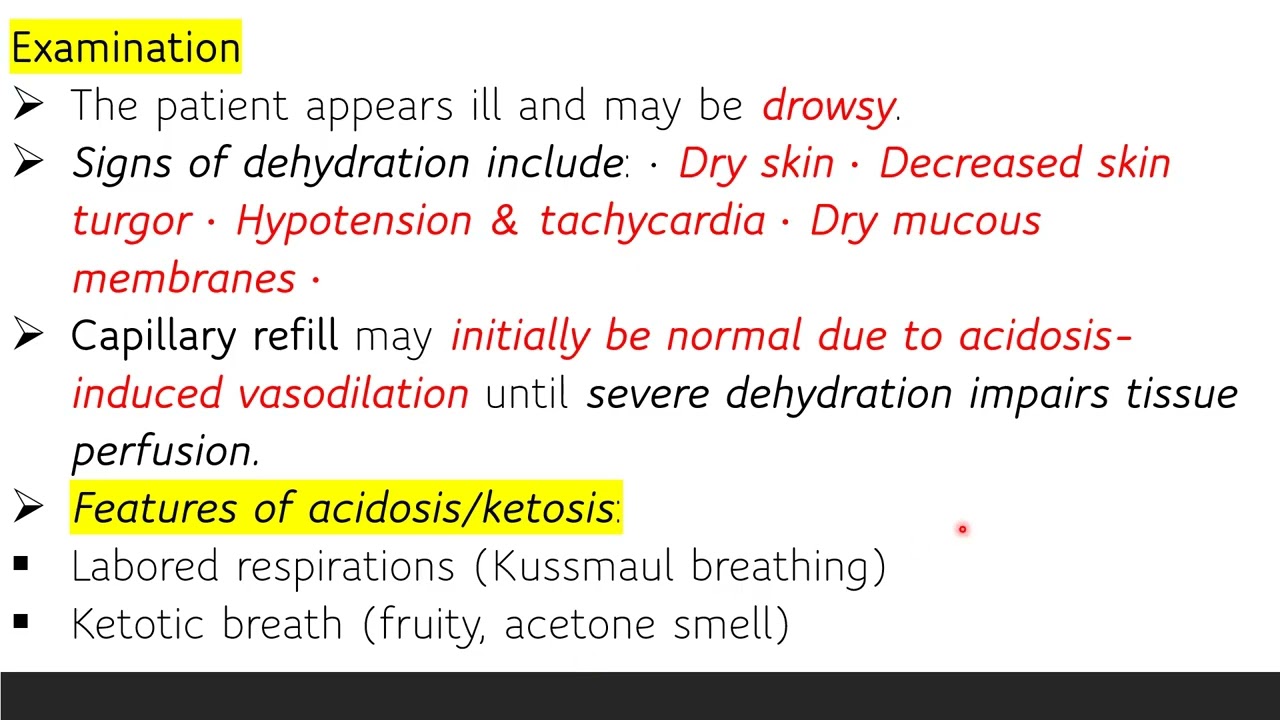 Diabetic Keto-Acidosis DKA +              تكملة محاضرة neuromuscular weakness