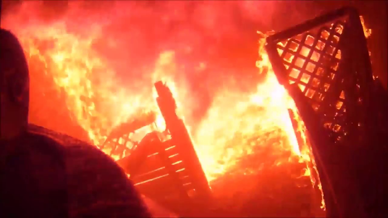 Structure Fire Initial Attack (Helmet Cam)