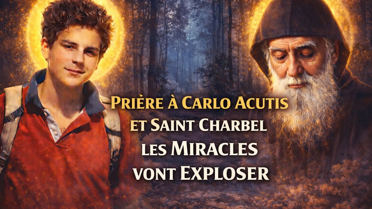 😭 QUAND TU ATTENDS un MIRACLE : PRIÈRE à CARLO ACUTIS et SAINT CHARBEL pour GUÉRISON RAPIDE
