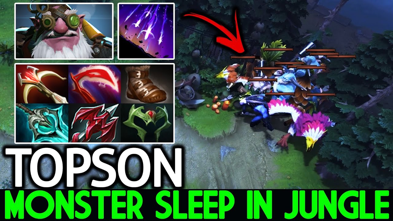 TOPSON [Sniper] Monster Solo Mid Sleep in Jungle Dota 2