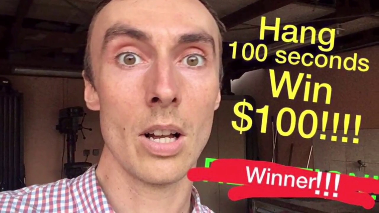 Hang Challenge! 100 Seconds Win $100 Dollars Winner!