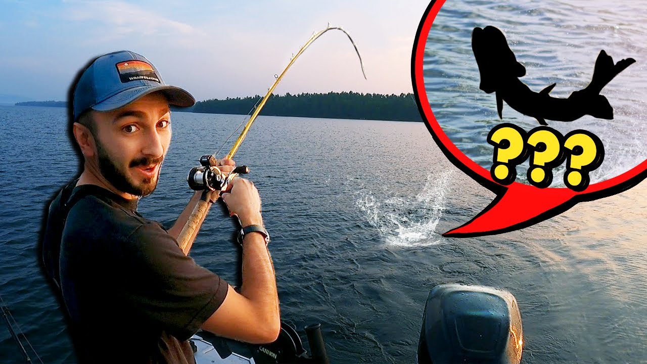 Unexpected GIANT FISH 60 Feet DEEP! (Lake Winnipesaukee)