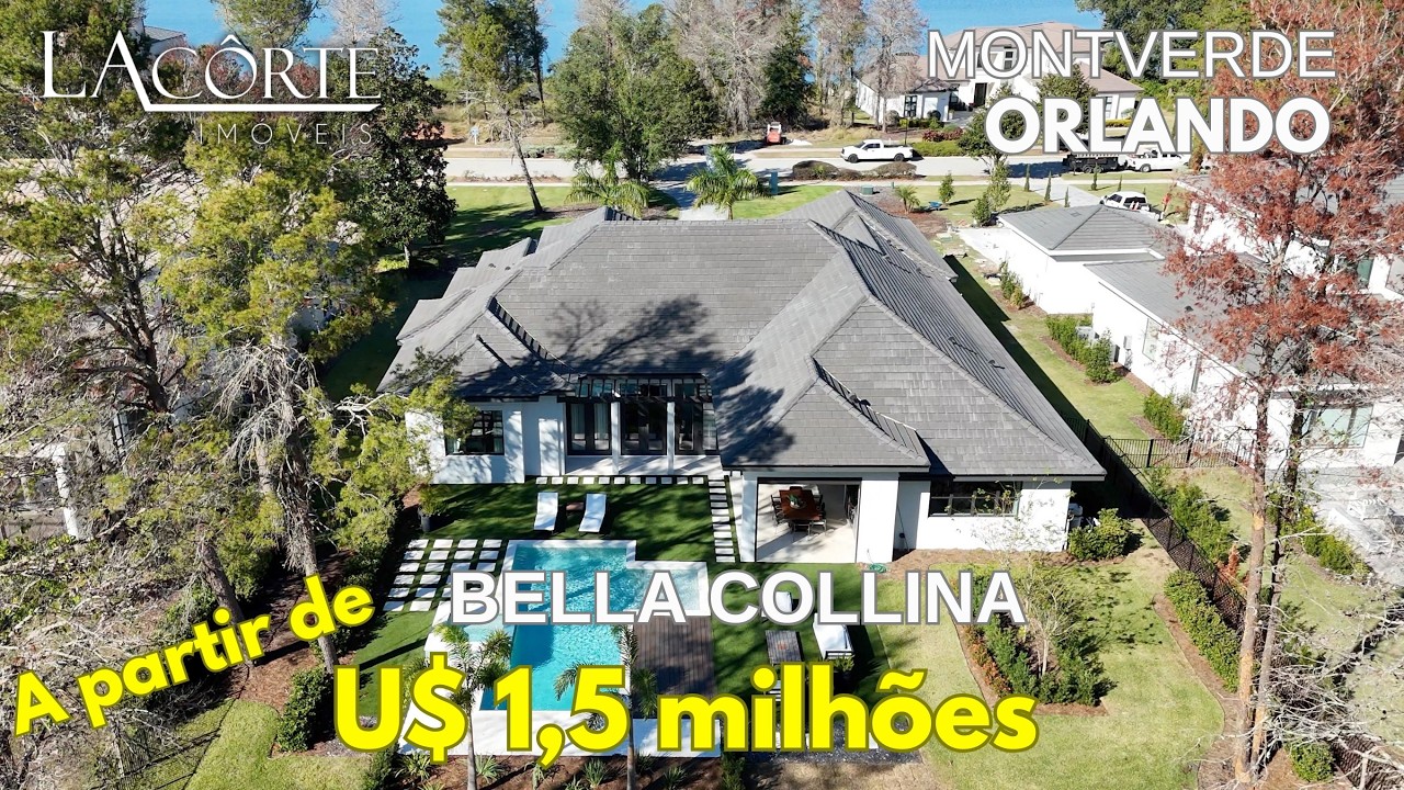 EUA: LINDA MANSÃO no BELLA COLLINA! LUXO ao estilo ITALIANO. ORLANDO, MONTVERDE, CLERMONT FLORIDA