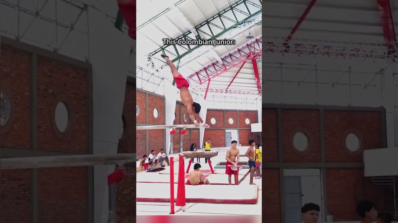 He's attempted it in competition before as well!🤯 #gymnastics #worldsfirst #parallelbars #sports
