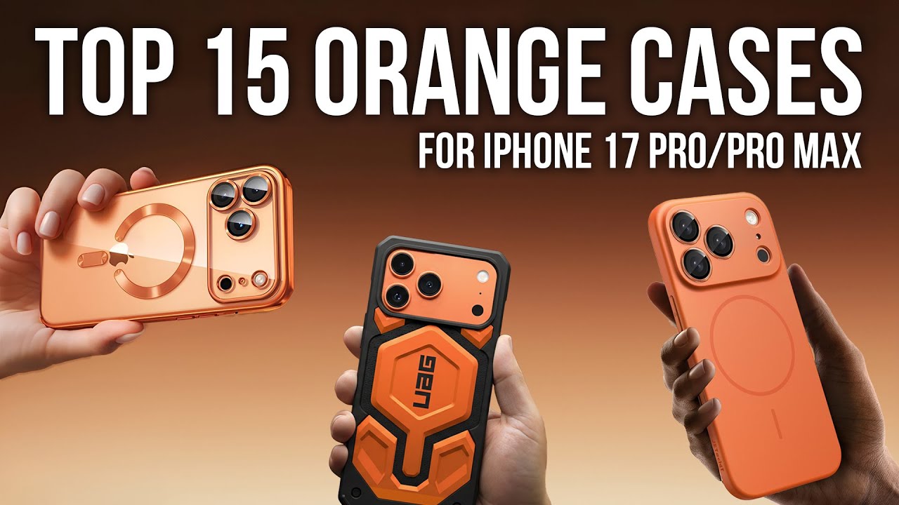 15 чехлов COSMIC ORANGE для iPhone 17 Pro/Pro Max