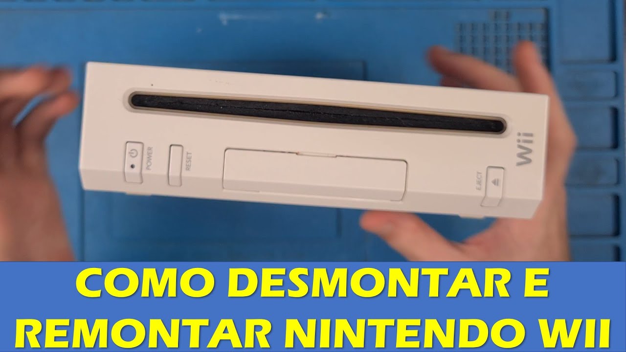 COMO DESMONTAR NINTENDO WII PARA LIMPEZA OU MANUTENÇÃO - DESMONTAR E MONTAR NOVAMENTE - TUTORIAL